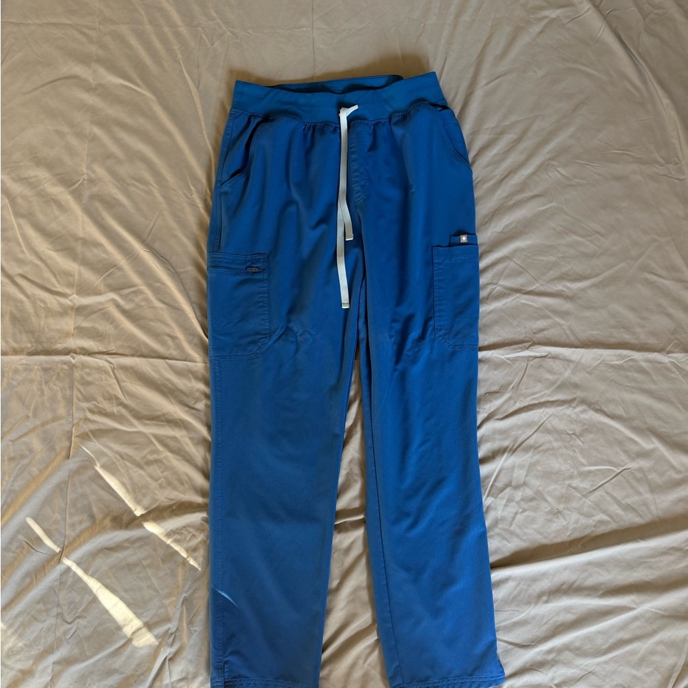Figs Blue Skinny Pants with Elastic Waistband X-Large tall